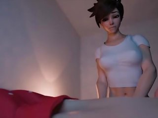 Tracer and lezbiýanka young woman fuck a huge prick together&excl;