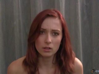 ExCoGi - Ball Licking Redheaded College streetwalker Halie Loves To Fuck!