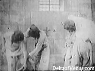 Authentiek antiek volwassen video- film 1920s bastille dag